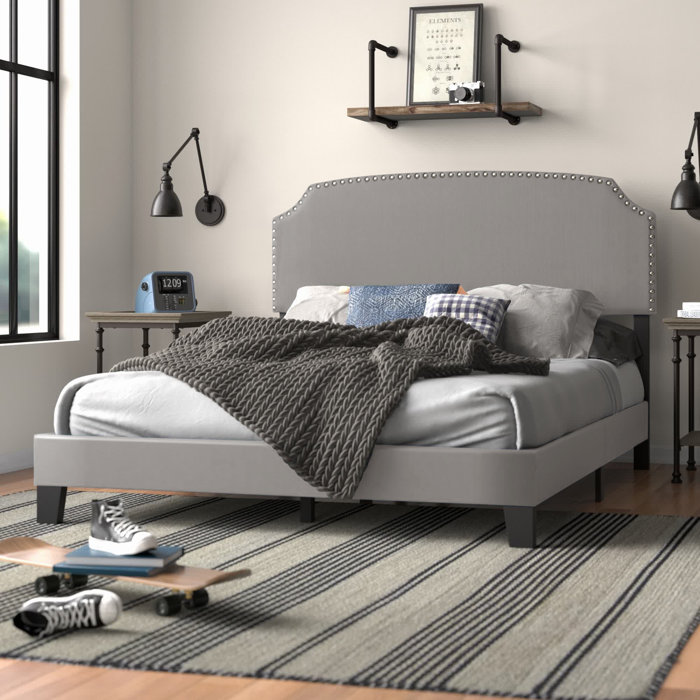 Three Posts™ Teen Thornaby Upholstered Bed & Reviews Wayfair